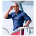 Baywatch Dwayne Johnson (Mitch Buchannon) Blue Fleece Jacket